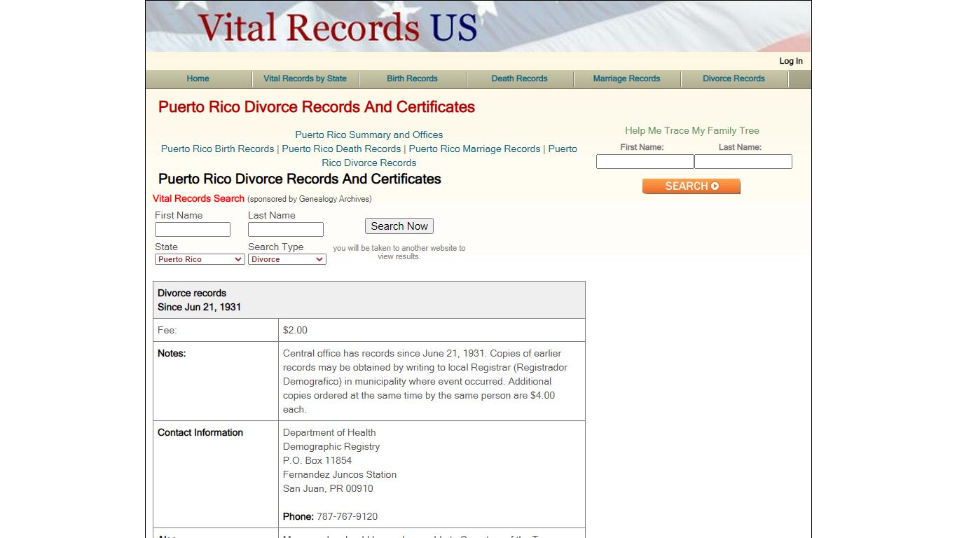 Puerto Rico divorce records and certificates - Vital Records US